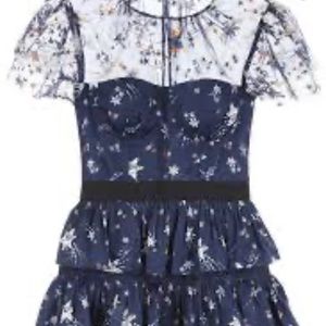 Self Portrait- tulle mini dress